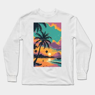 Sunset at the beach Long Sleeve T-Shirt